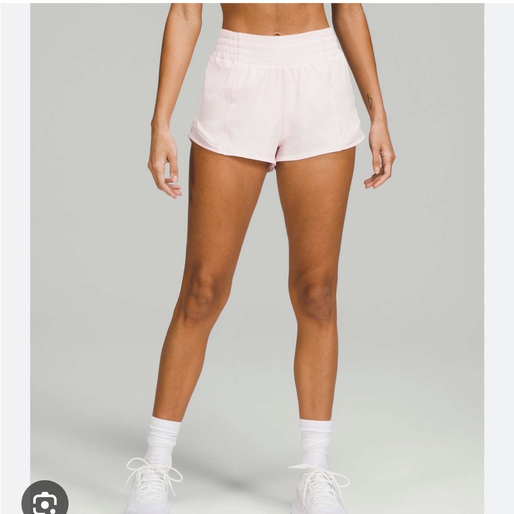 Lululemon Hotty Hot High-Rise 2.5 Strawberry Milkshake Shorts